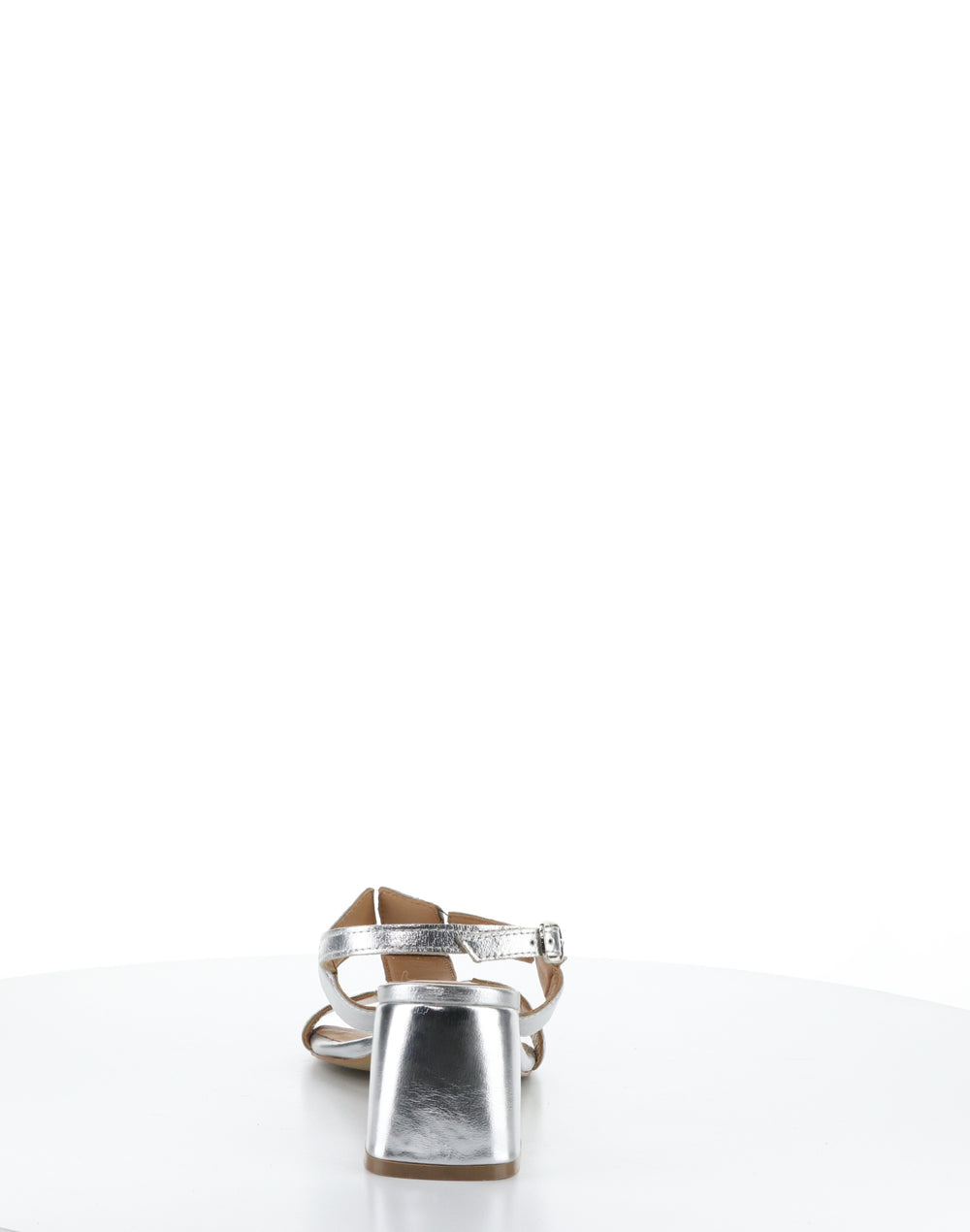 GLOW SILVER Round Toe Sandals