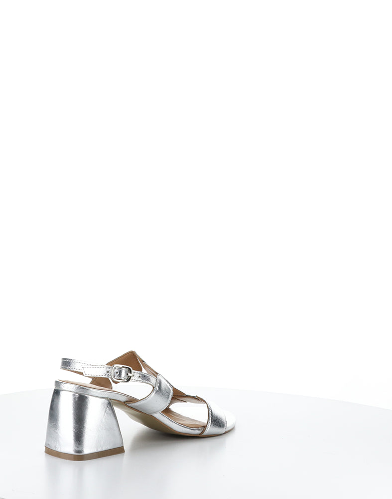 Glow Silver Round Toe Sandals