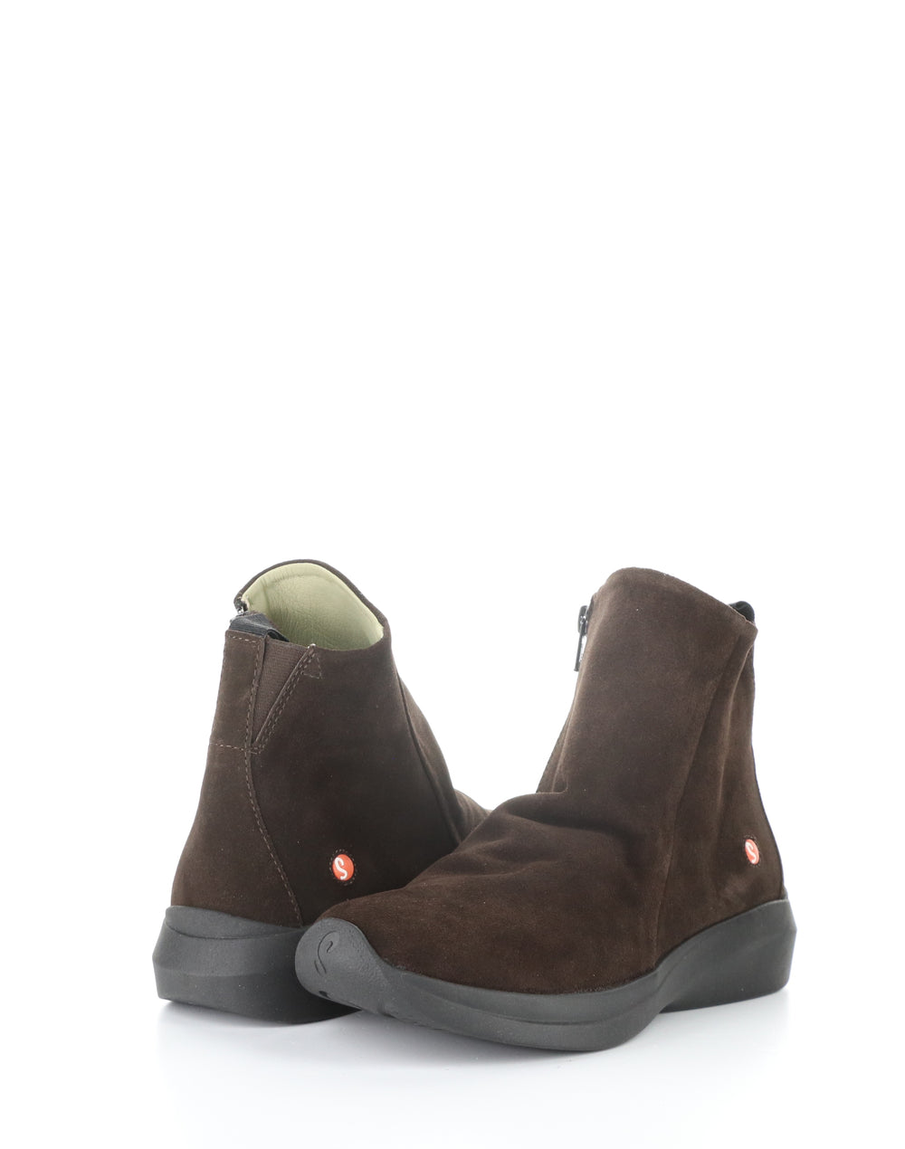 GUJY812SOF 004 DK BROWN Round Toe Boots