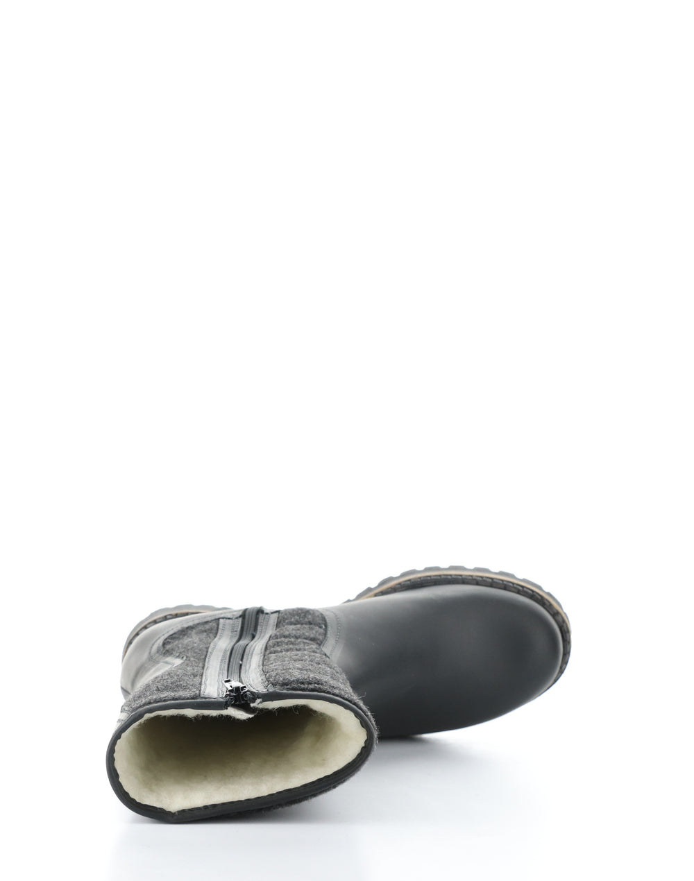HARLYN BLACK Round Toe Boots