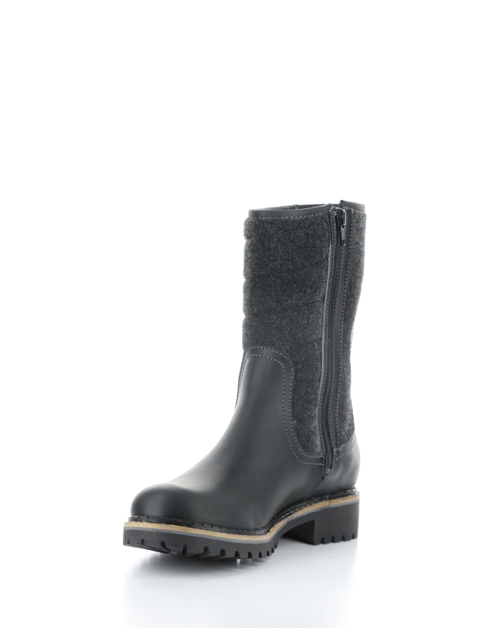 HARLYN BLACK Round Toe Boots