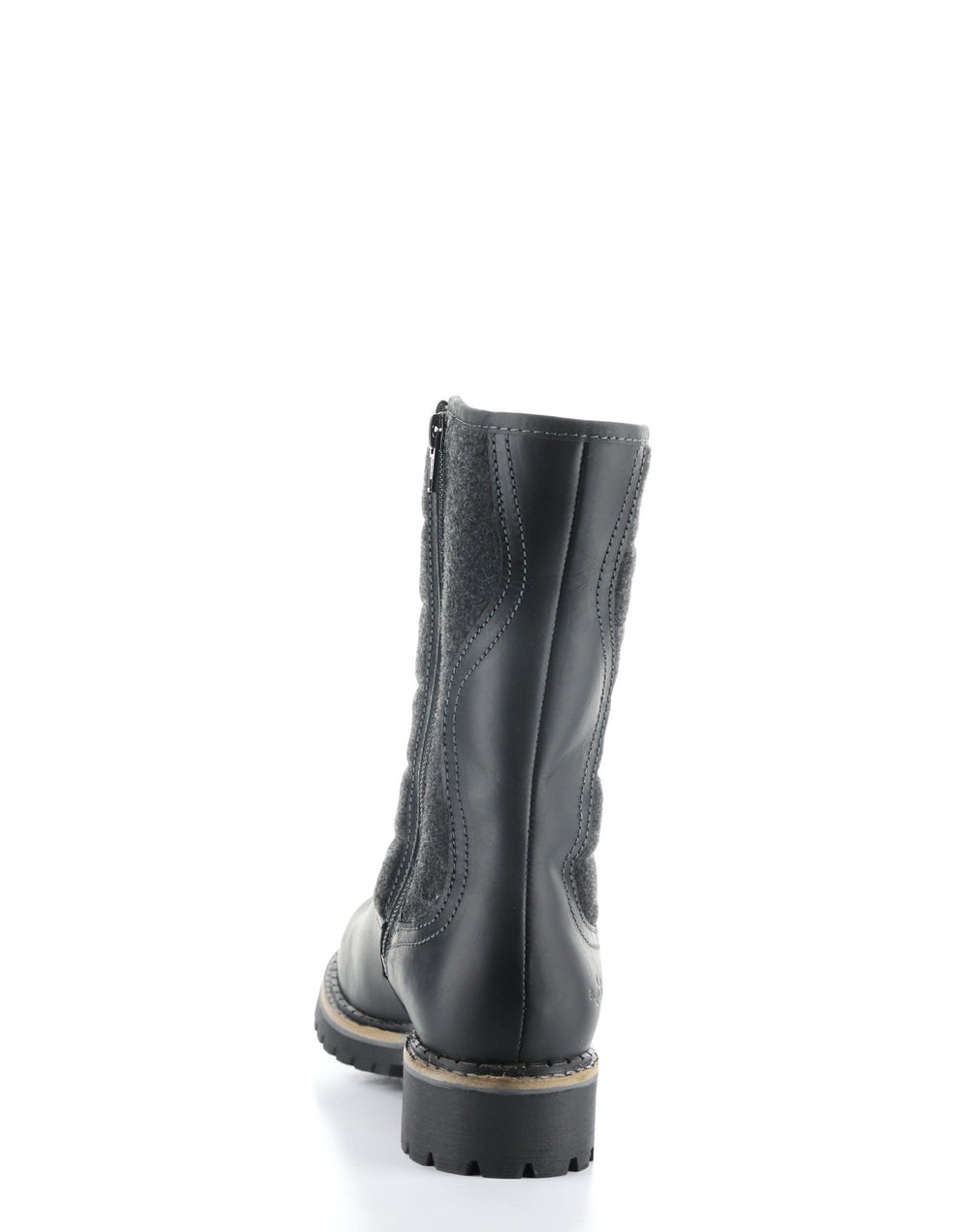 HARLYN BLACK Round Toe Boots