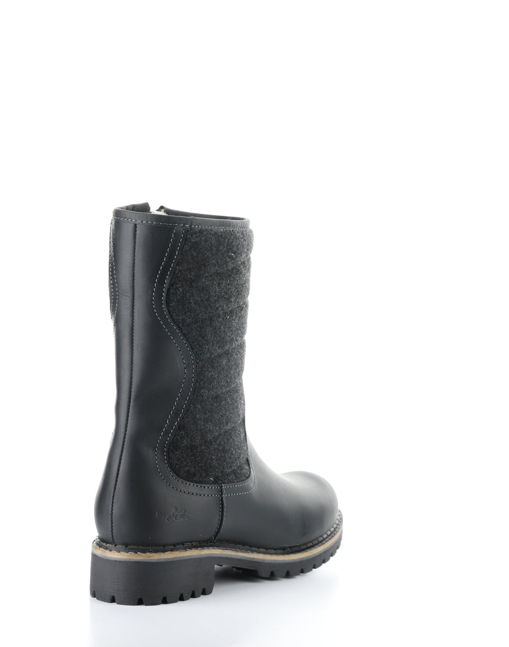 HARLYN BLACK Round Toe Boots