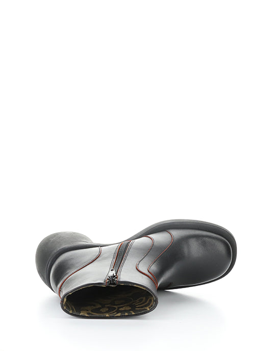 Hewi304Fly 001 Black/Red Round Toe Boots