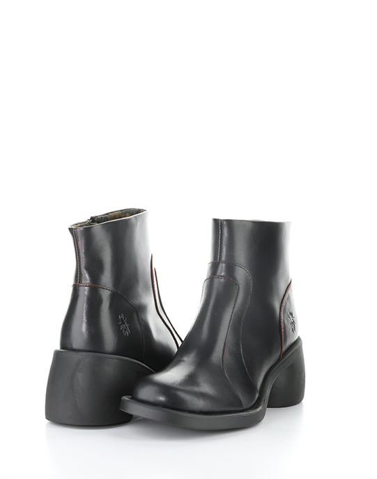 Hewi304Fly 001 Black/Red Round Toe Boots