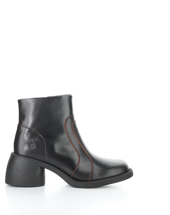 Hewi304Fly 001 Black/Red Round Toe Boots
