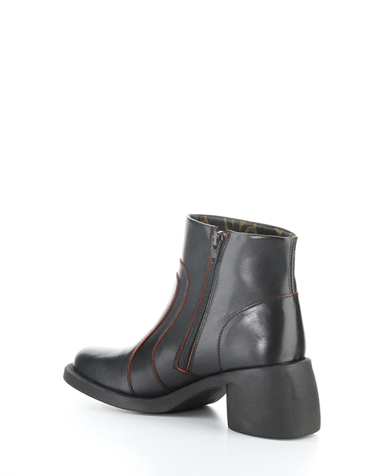 Hewi304Fly 001 Black/Red Round Toe Boots