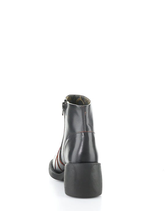 Hewi304Fly 001 Black/Red Round Toe Boots