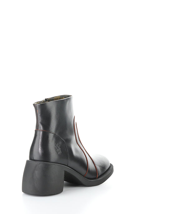 Hewi304Fly 001 Black/Red Round Toe Boots