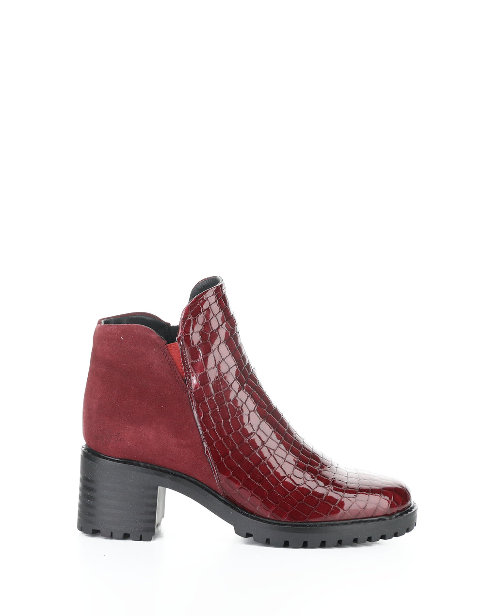 Inara Red/Sangria Crocco Print/Suede