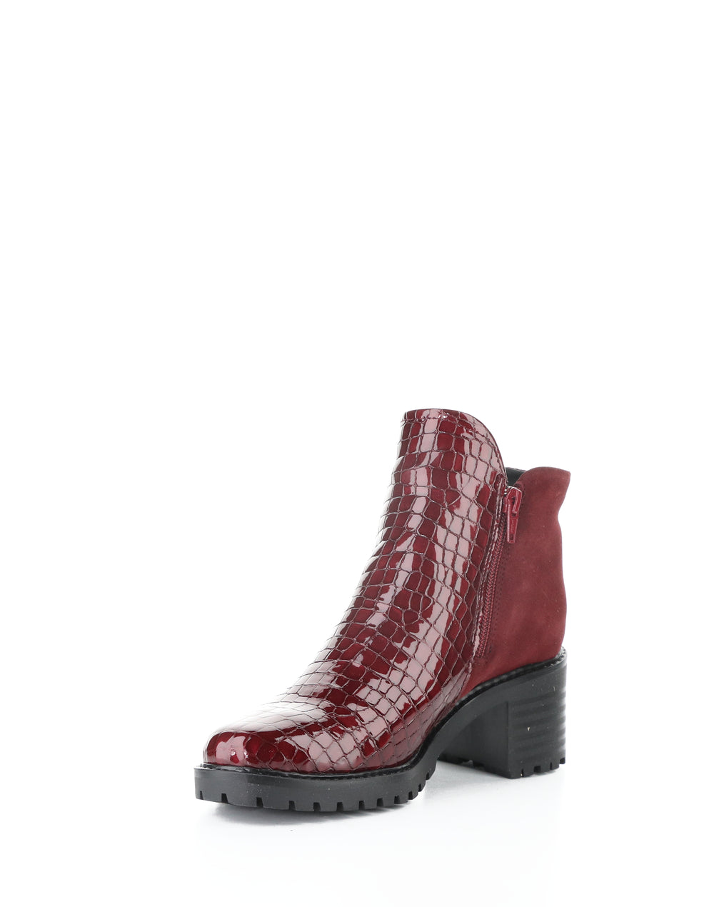Inara Red/Sangria Crocco Print/Suede
