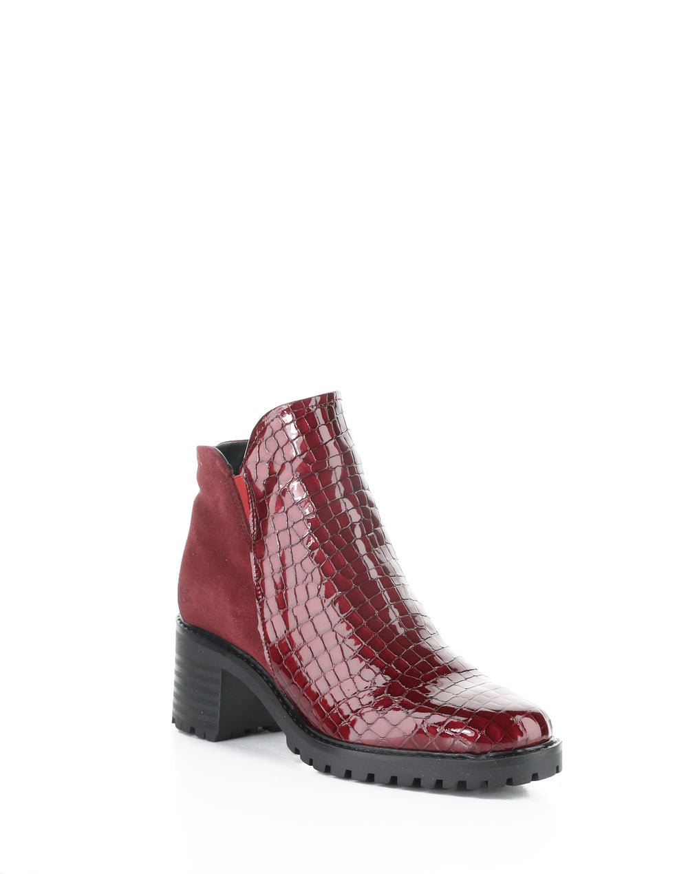 Inara Red/Sangria Crocco Print/Suede