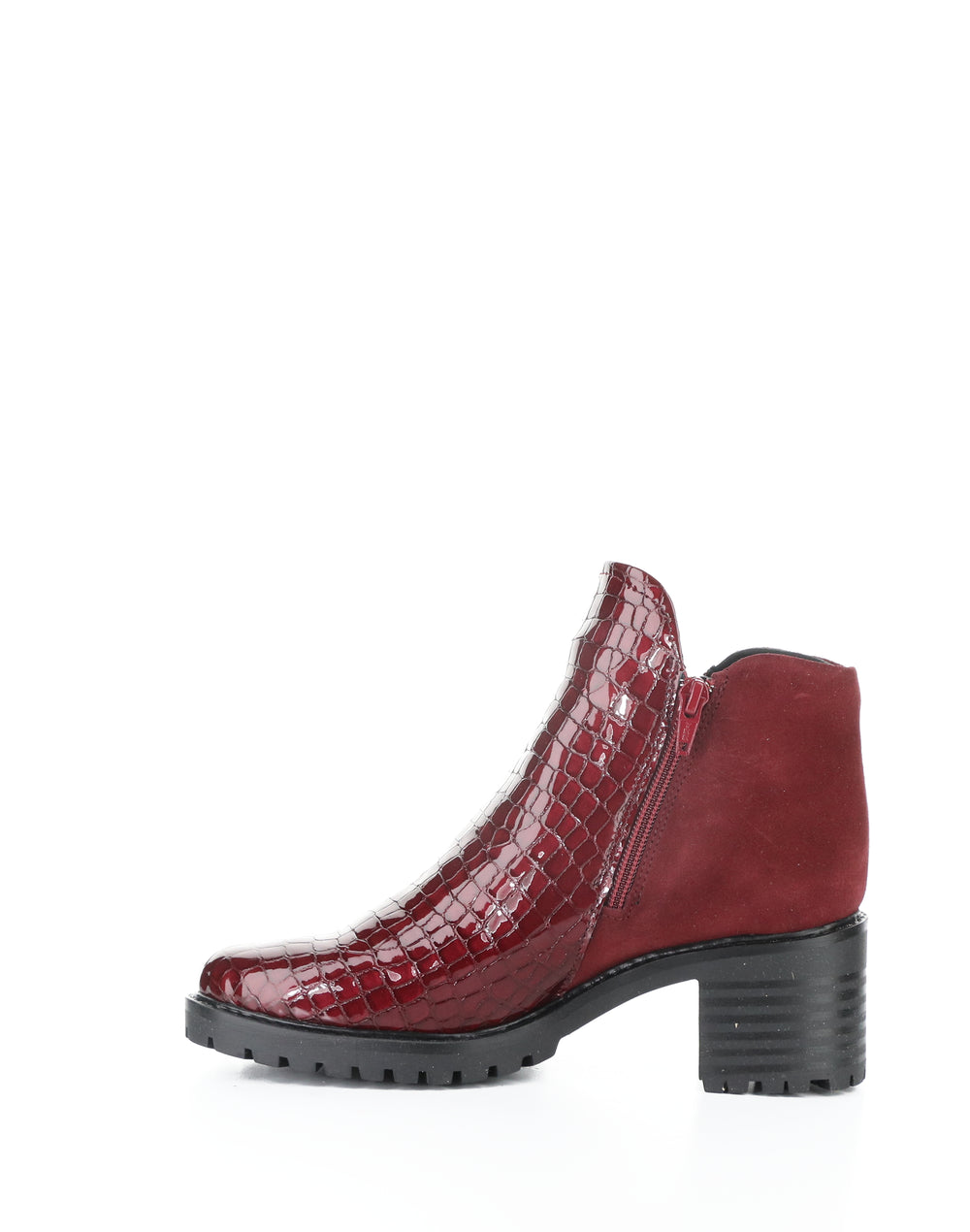 Inara Red/Sangria Crocco Print/Suede