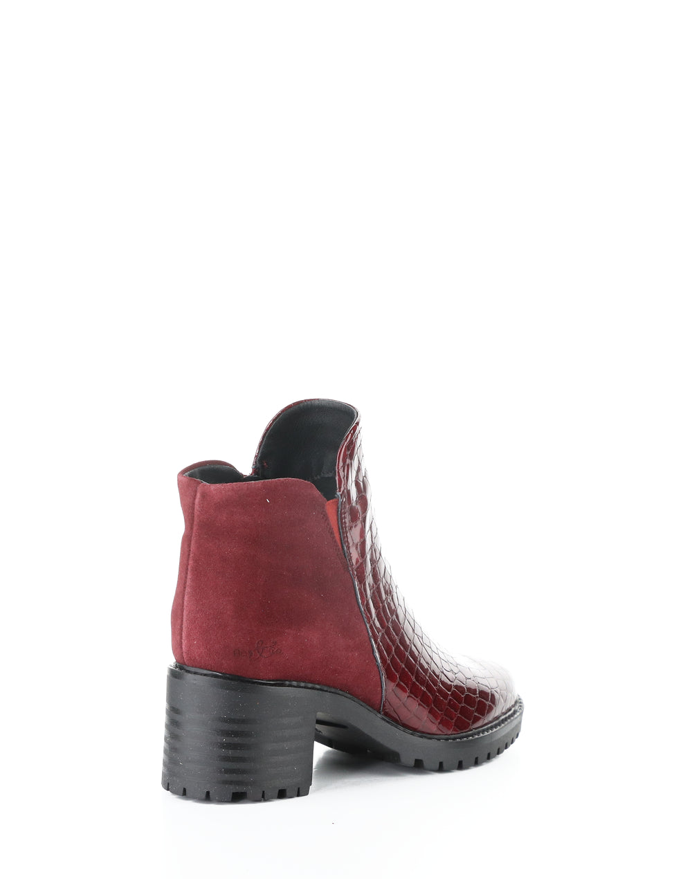 Inara Red/Sangria Crocco Print/Suede