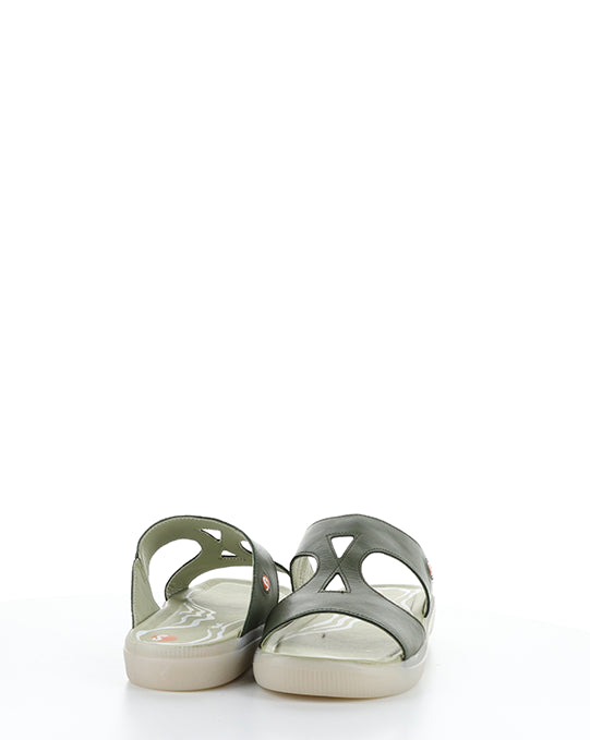 Inbey745Sof 003 Olive Velcro Sandals