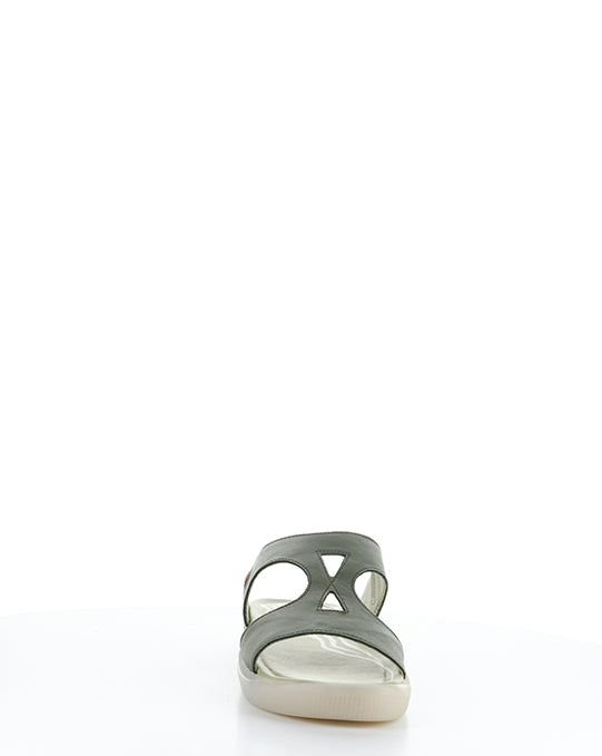 Inbey745Sof 003 Olive Velcro Sandals