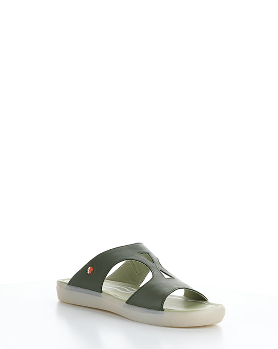 Inbey745Sof 003 Olive Velcro Sandals