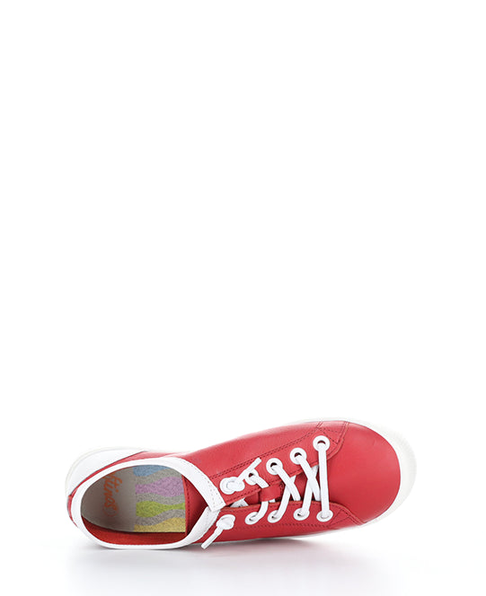 Isla2557Sof 038 Cherry Red/Wht Round Toe Shoes