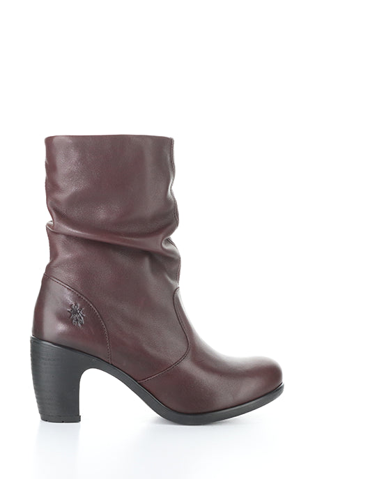 Klei152Fly 006 Merlot Round Toe Boots