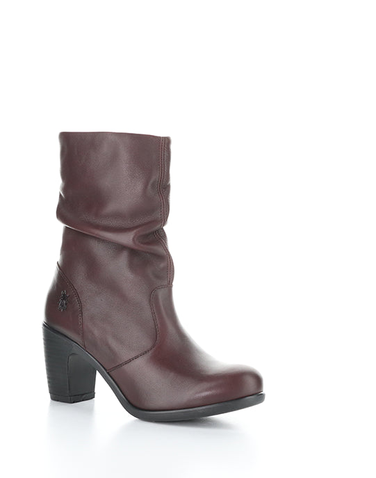 Klei152Fly 006 Merlot Round Toe Boots