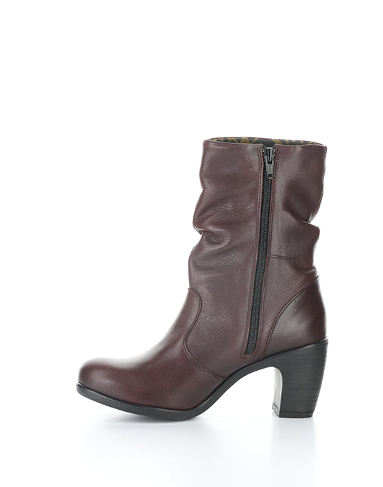 Klei152Fly 006 Merlot Round Toe Boots