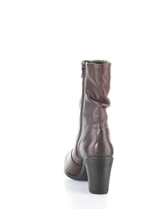 Klei152Fly 006 Merlot Round Toe Boots