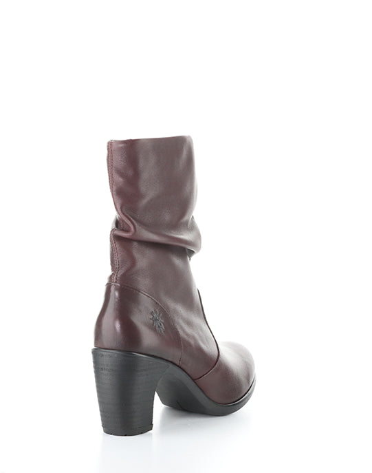 Klei152Fly 006 Merlot Round Toe Boots