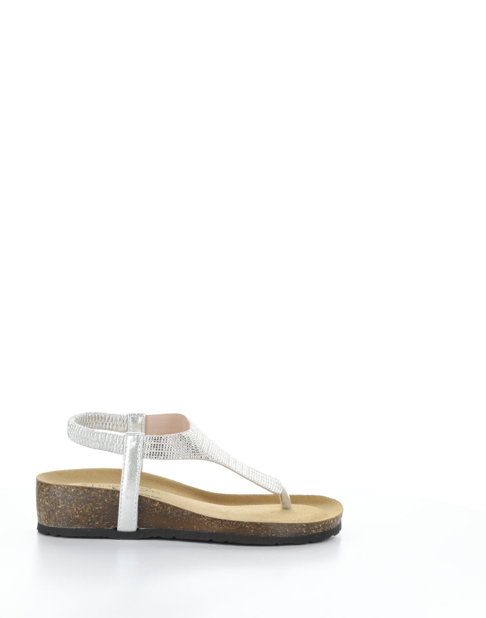 LILA SILVER Round Toe Sandals