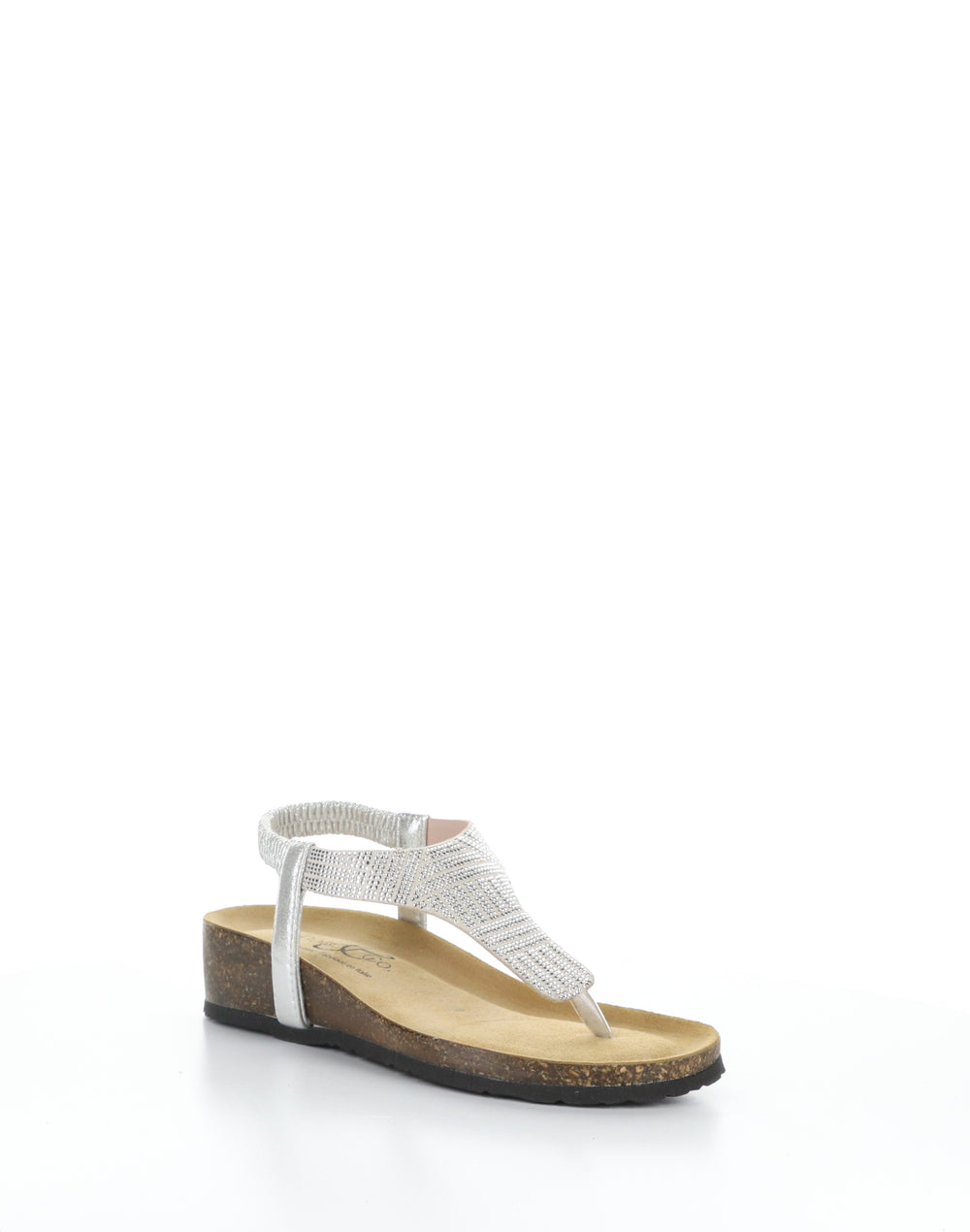 LILA SILVER Round Toe Sandals
