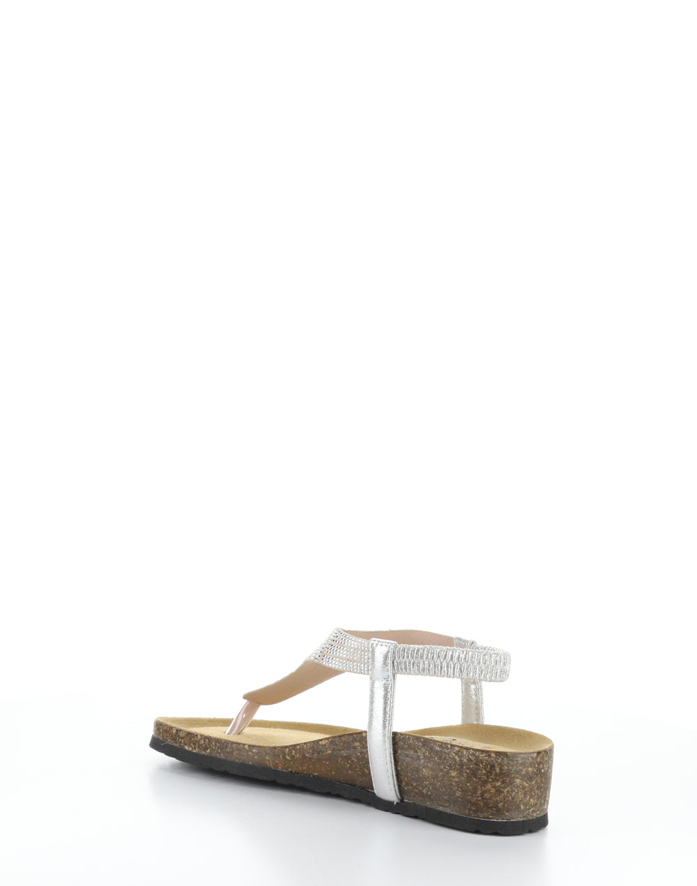 LILA SILVER Round Toe Sandals