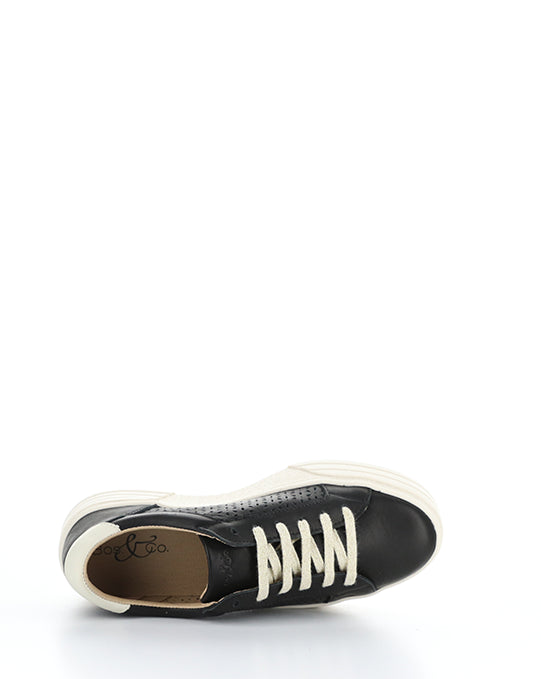 LOTTA BLACK/PEARL VERONA LEATHER