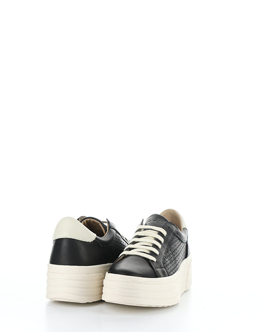 LOTTA BLACK/PEARL VERONA LEATHER