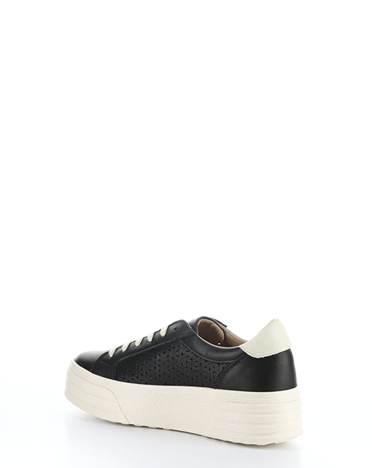 LOTTA BLACK/PEARL VERONA LEATHER