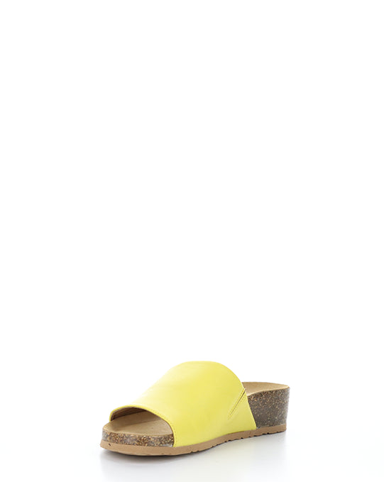 LUX Lemon Open Toe Mules