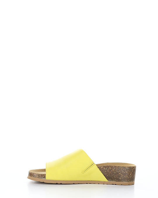 LUX Lemon Open Toe Mules