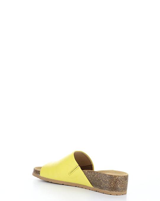 LUX Lemon Open Toe Mules
