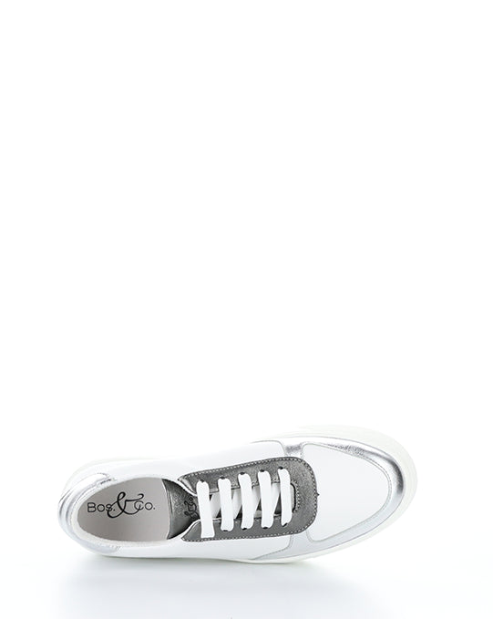 Maputo White/Silver/Pewter Lace-Up Shoes