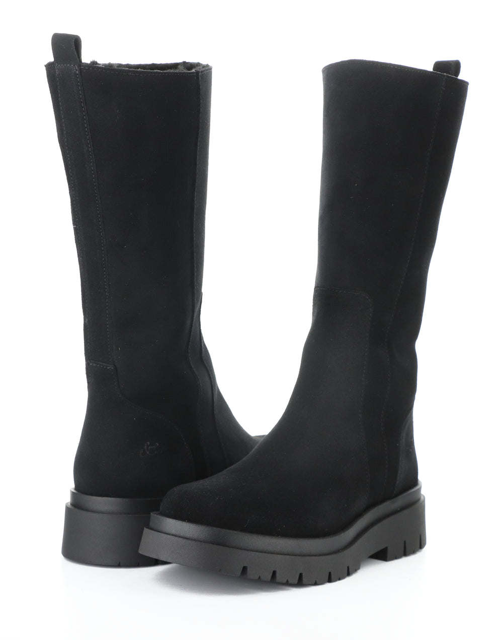 Marie Black Round Toe Boots