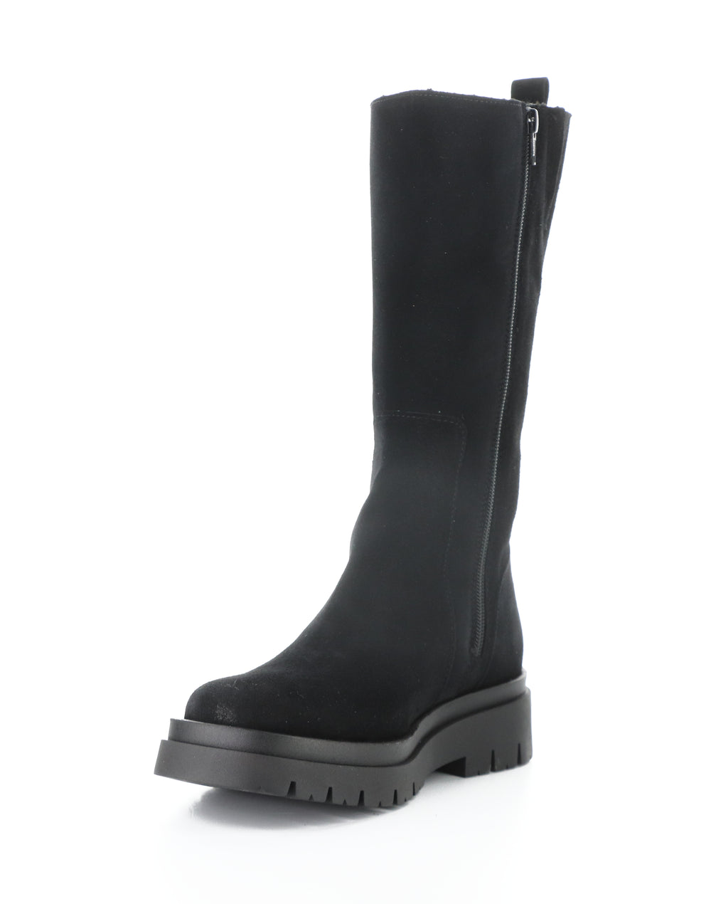 Marie Black Round Toe Boots