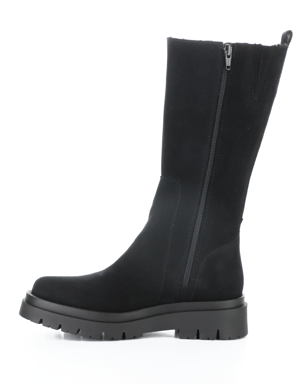 Marie Black Round Toe Boots