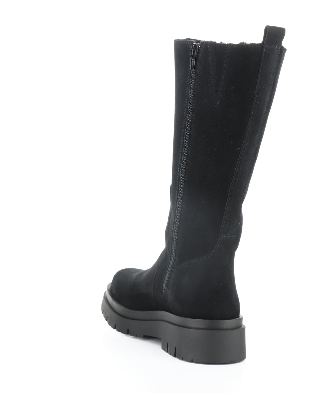 Marie Black Round Toe Boots