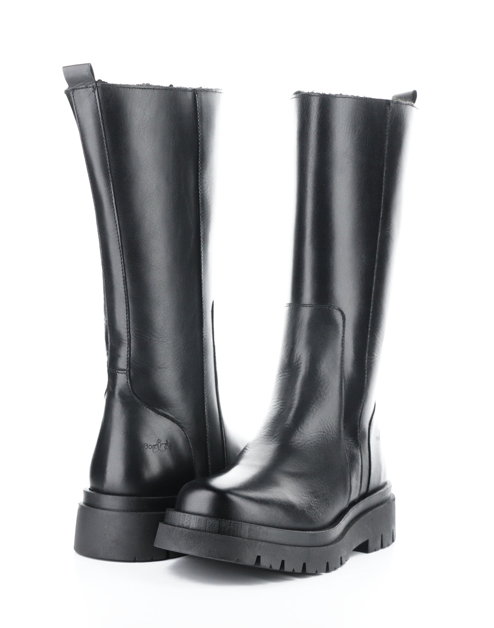 Marie Black Round Toe Boots