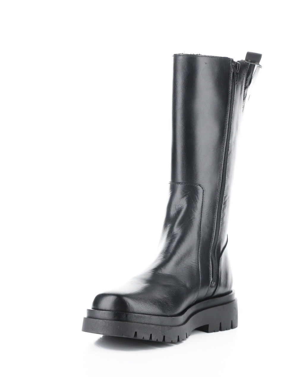 Marie Black Round Toe Boots