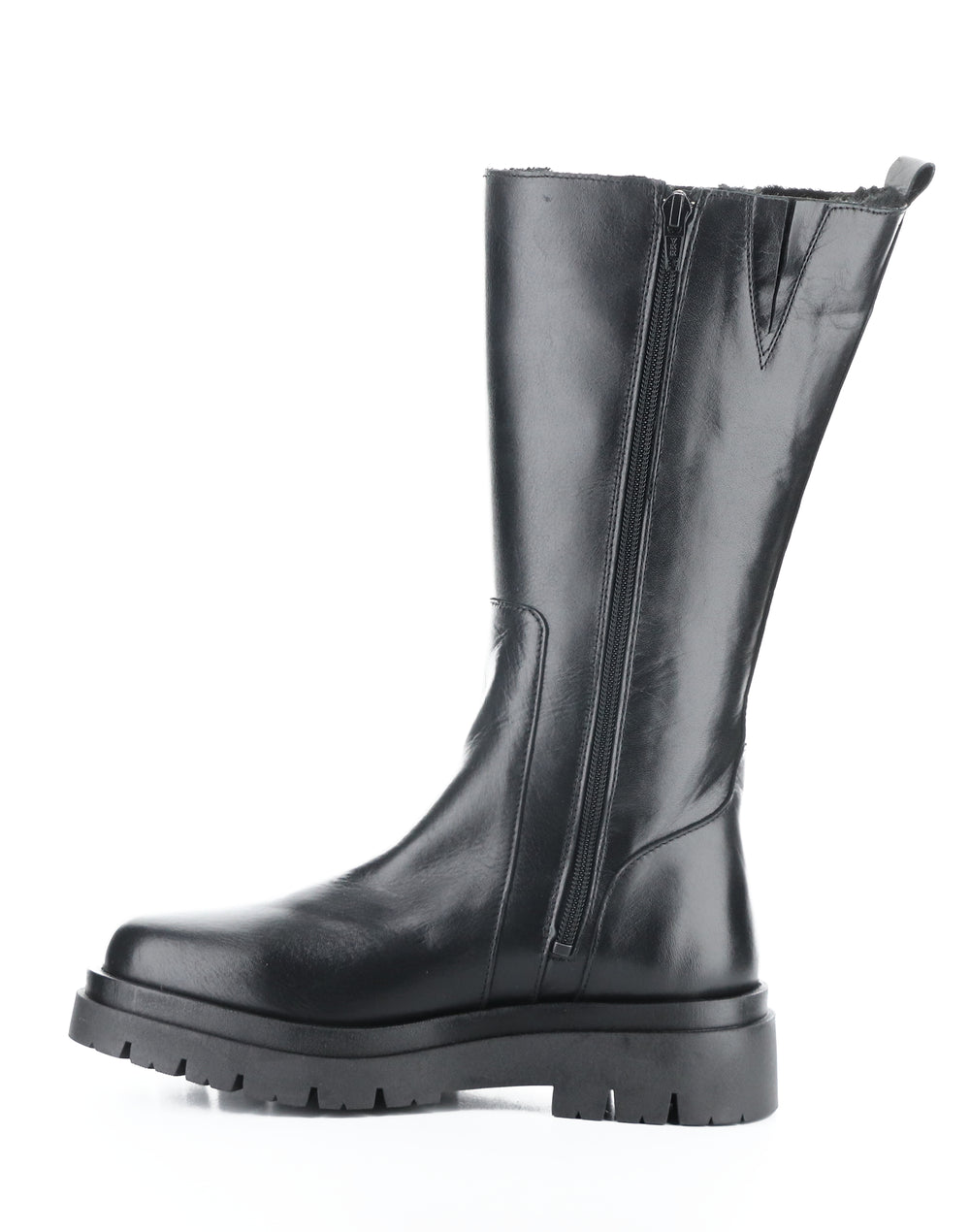 Marie Black Round Toe Boots