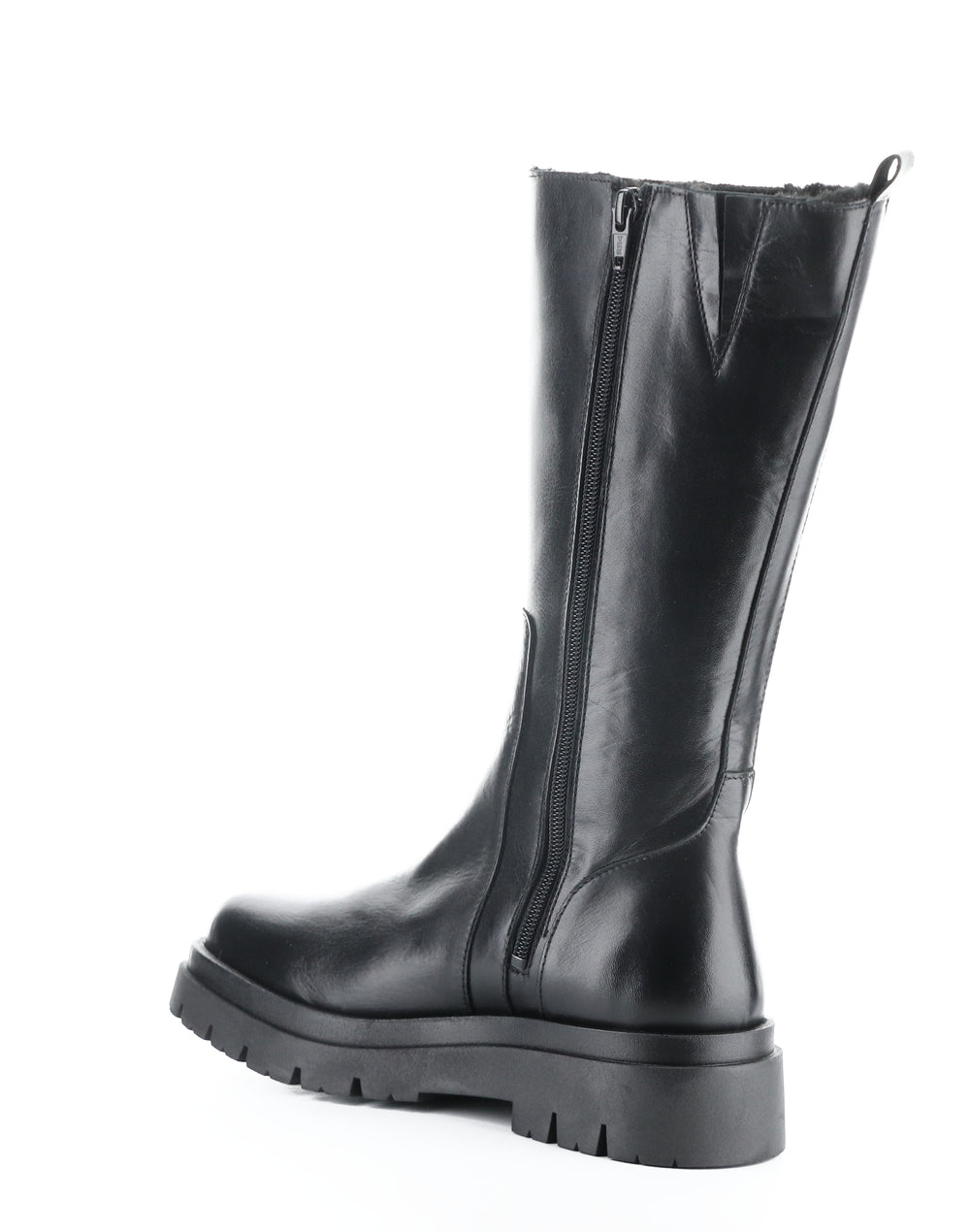 Marie Black Round Toe Boots