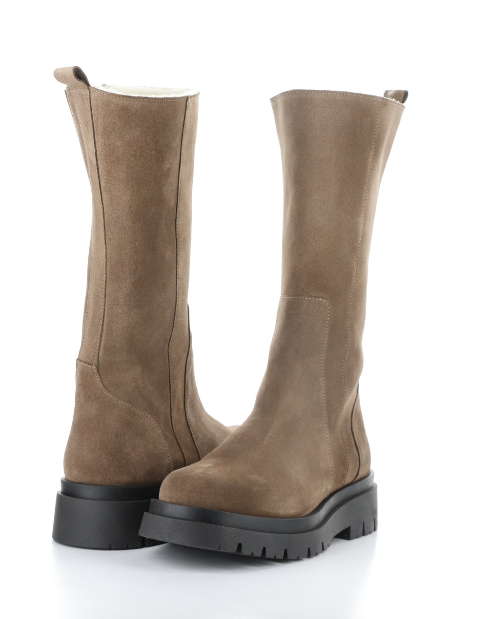 MARIE TAUPE Round Toe Boots