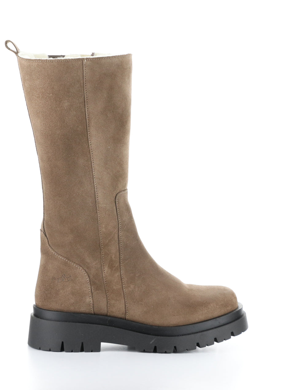 MARIE TAUPE Round Toe Boots