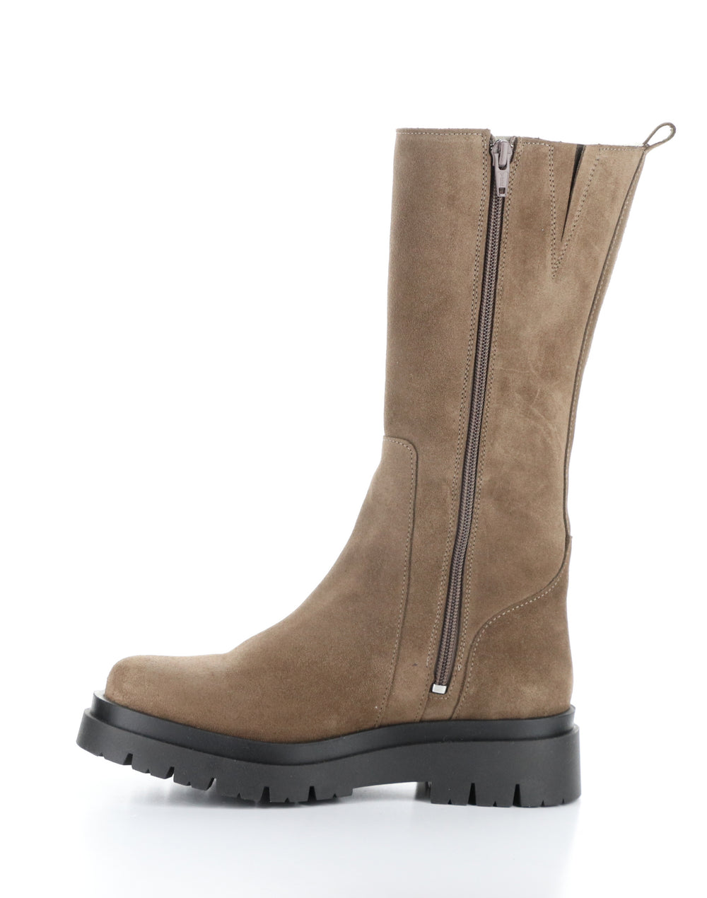 MARIE TAUPE Round Toe Boots