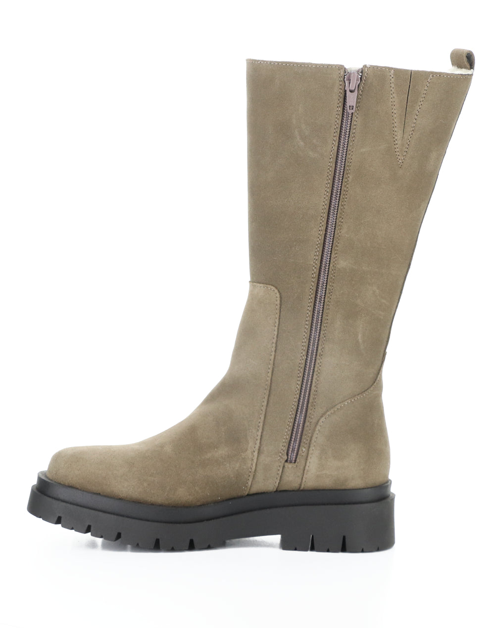 MARIE TAUPE SUEDE/MURTA FAUX FUR