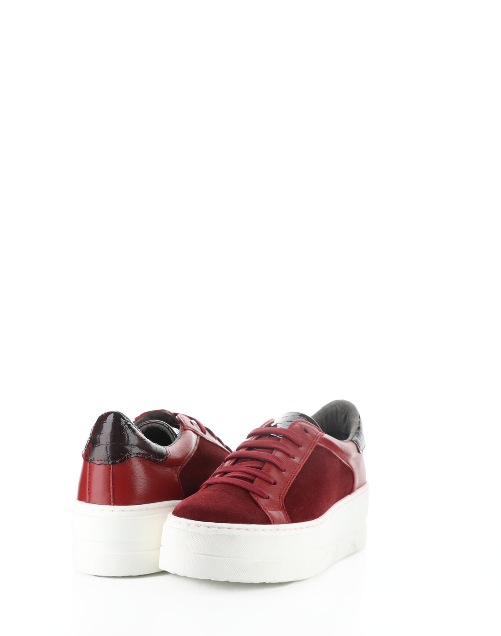 MAUDE SANGRIA/ROJO SANGRE SUEDE/CORDERO/CHAROL FANTASY